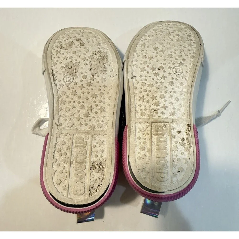 Hello Kitty Court Sneakers White Pink Little Kid Girl Shoes Size 12 Toddler